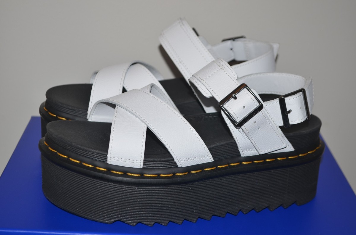 NEW Dr Martens Voss II Quad Athena Leather Strap Platform Sandals