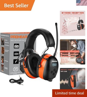 Prohear 027 Radio Headphones - Noise Reduction 25dB Earmuffs for Mowing & More