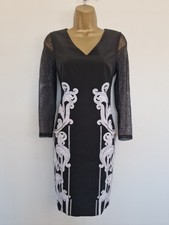Karen Millen Womens Dress Size 10 Black Evening Party Occasion