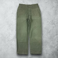 Vintage 60s OG 107 Sateen Military Trouser Pants Type 1 Class 1 Army Size 30x29