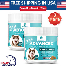 2 Packs Dog Allergy Relief-Itching Skin Relief- Dog Support for Itchy Skin Ears