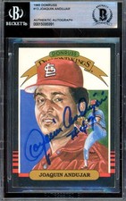 Joaquin Andujar Beckett BAS Signed 1985 Donruss Diamond Kings Autograph Cardinal