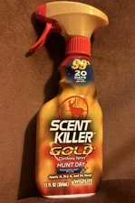 Scent Killer Gold Clothing and Boot Spray 12 Ounce