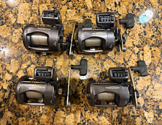 Cabela's Depthmaster II Trolling Line Counter Reels (lot of 4!!!)