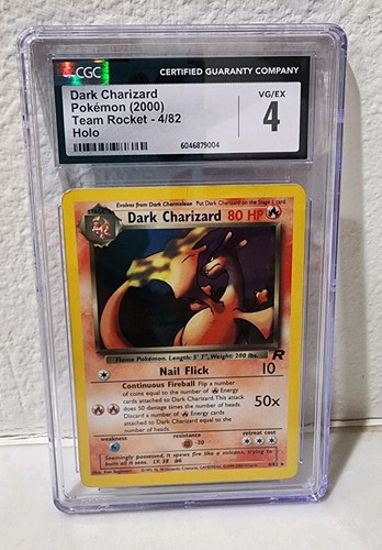 Dark Charizard (Unlimited) graded CGC 4 for sale on eBay