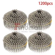 1-3/4” ×.09” Ring Shank Stainless Steel Siding Nails 1200Pcs 15 Degree Wire Coil