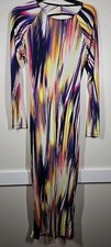 Fashion Nova Colorful P Maxi Dress Size XL  Stretch 