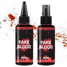 Fake Blood Vampire Zombie Wounds Halloween Party Horror Make Up Cosmetics Dress
