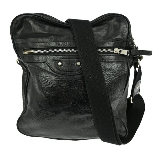 Deal12 Balenciaga Black Lambskin Shoulder Bag NQ03485
