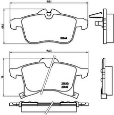 BREMBO Bremsbeläge vorne OPEL ASTRA G/H + CORSA C/D/E + ZAFIRA A/B P59045 für P