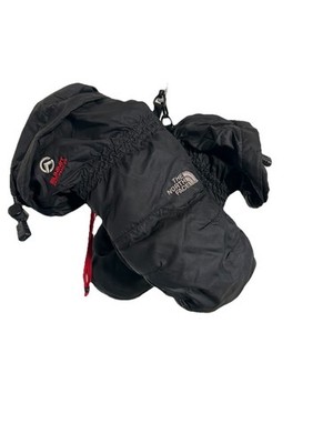 The North Face Summit Series S Black Leather Palm Down Insulated Mittens