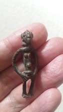 A LOBI BRONZE PENDANT, FIGURE, african, tribal