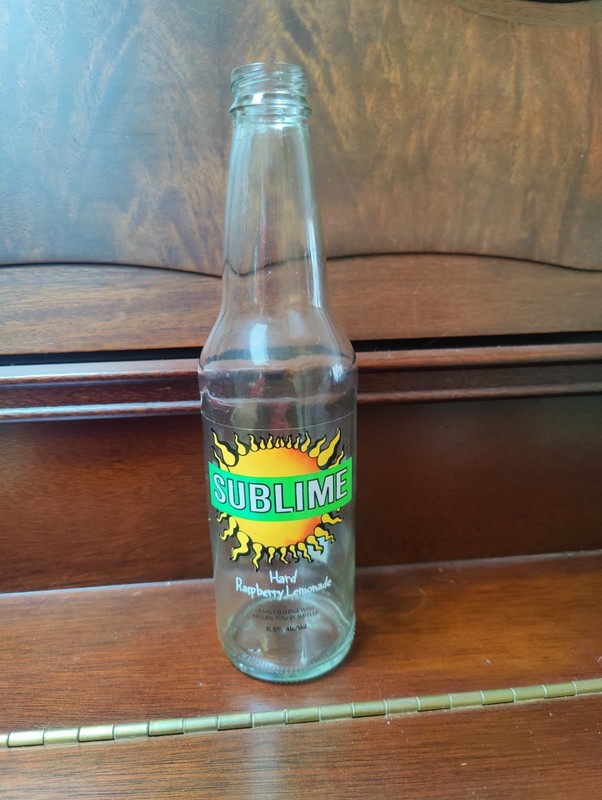 Sublime Hard Raspberry Lemonade Malt Beverage 12 Oz Bottle 9" High 