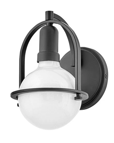 Hinkley Lighting 53770 Somerset 1 Light 9" Tall Bathroom Sconce - Black - Picture 7 of 11