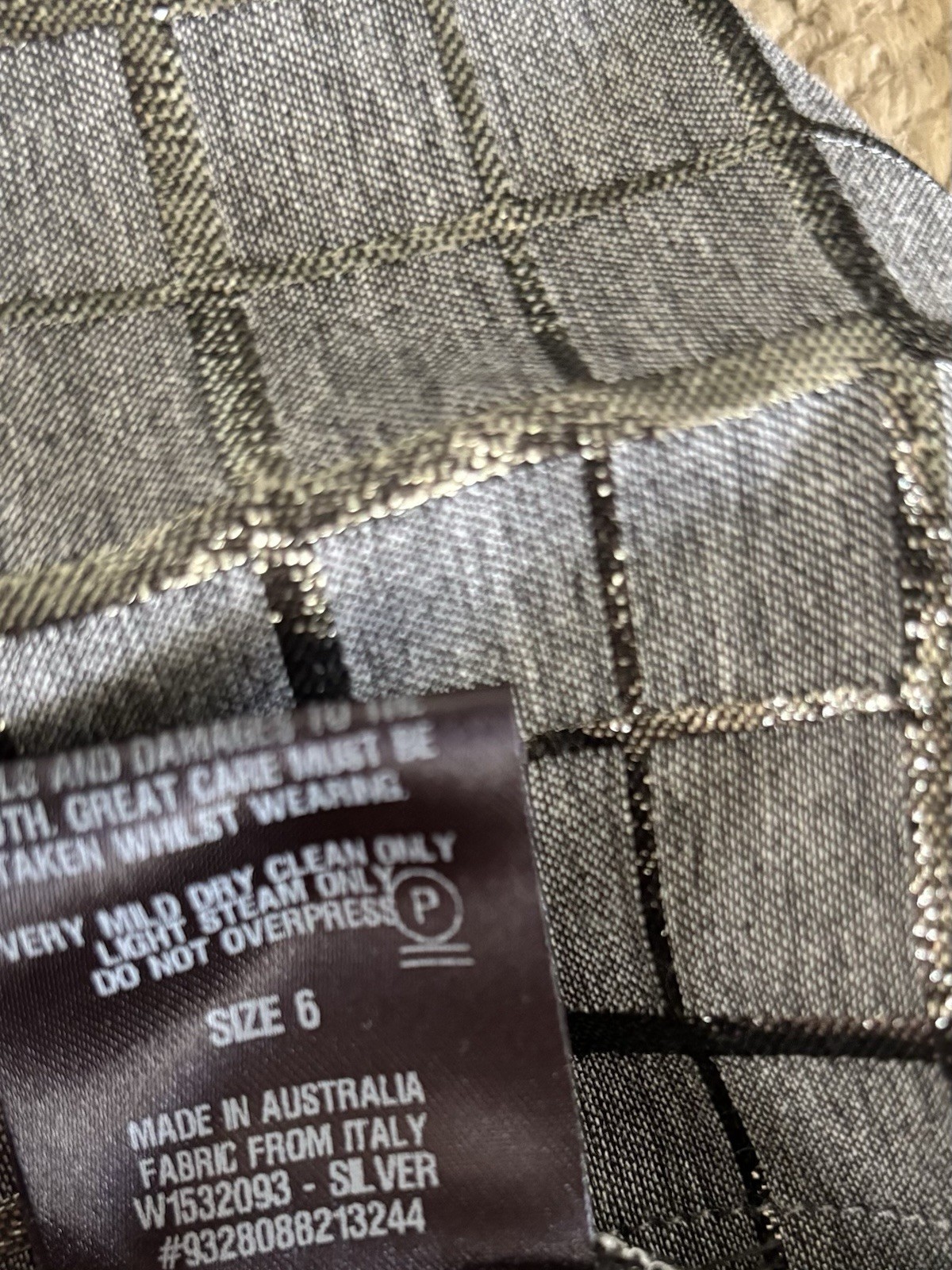 Scanlan Theodore Structured Grey Checkered Grid S… - image 7