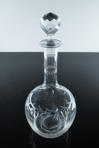 ART DECO GRAND CARAFE A VIN CRISTAL TAILLE ET GRAVE EN AIGUILLE MEISENTHAL - Bild 2 von 19