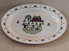Small Serving Plate "PoppyTrail"