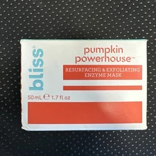 Bliss Pumpkin Powerhouse Resurfacing & Exfoliating Enzyme Mask 50ML *NEW IN BOX*