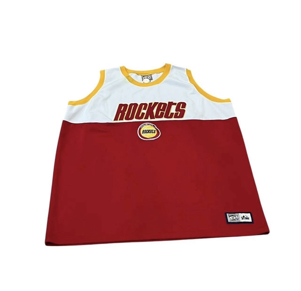 Vintage Majestic Hardwood Classics Houston Rockets NBA Jersey - Image 2 of 4