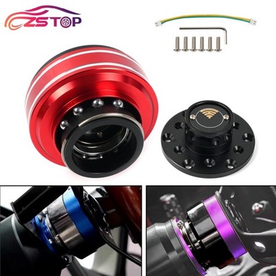 QR70 Steering Wheel Quick Release +PCD 58mm/70mm Wheel Base For Simagic Moza Red