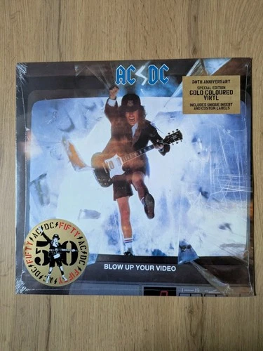 AC/DC - BLOW UP YOUR VIDEO - GOLD VINYL - 50TH ANNIVERSARY - NEW/SEALED
