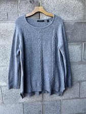 Cyrus Womens XL Grey Long Sleeve Top Textured...