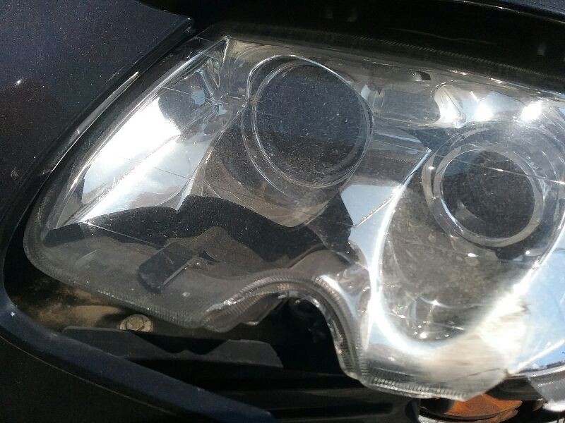 2008 MASERATI QUATTROPORTE HEADLIGHT HID PARTS ONLY DAMAGED