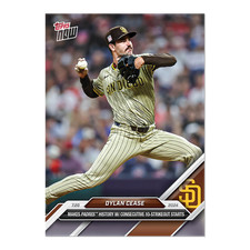 Dylan Cease - 2024 MLB Topps Now Card 445 - Print Run: 573 San Diego Padres