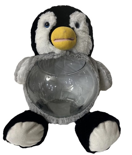 Betta Fish Tank/ Piggy Bank / Terrarium Bowl Glass Bowl PENGUIN Plush Cover