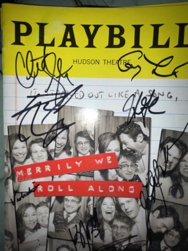 Daniel Radcliffe Jonathan Groff Merrily We Roll Along Signed Playbill Broadway - Picture 2 of 2