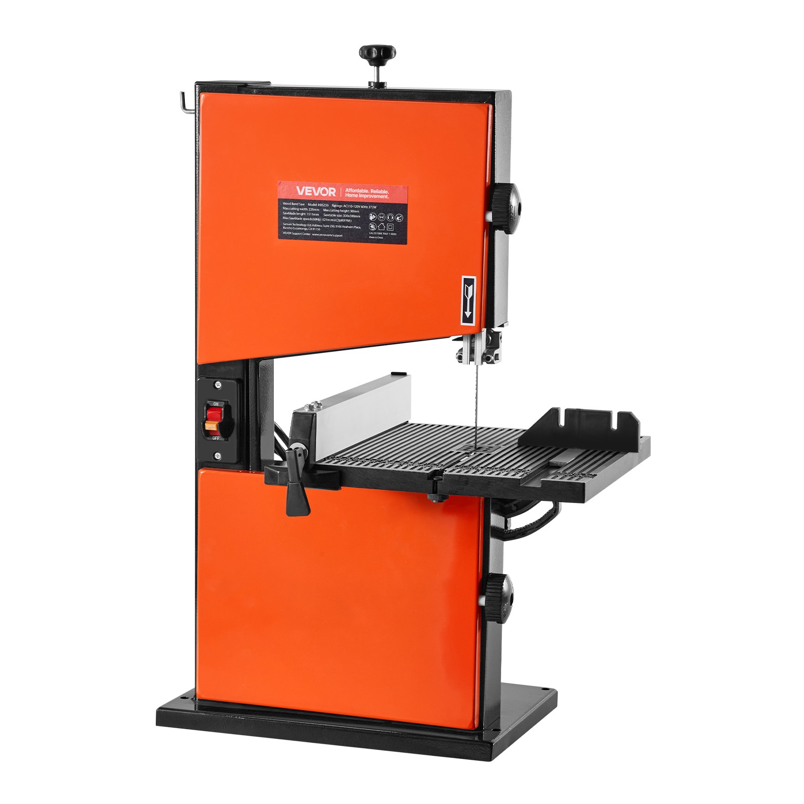 VEVOR Band Saw 9-Inch Benchtop Bandsaw 373W 1/2 HP with Fence for Woodworking