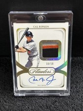 Cal Ripken Jr 2024 Flawless Prime 3 Color Patch Gold Auto 10/10