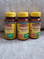 X3. Potassium 550mg 100 Tablets Gluten Free Exp. 008/2026