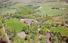 1958 NY Millbrook Bennett College Aerial View Main Campus Postcard N20