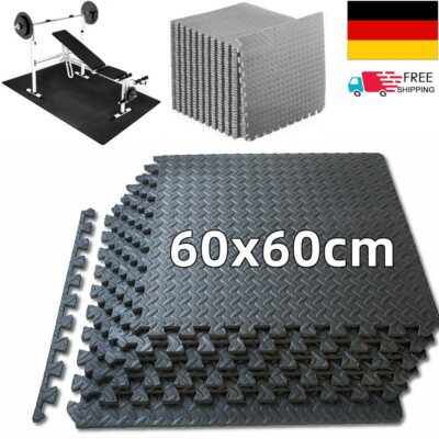 4 - 48X PUZZLEMATTE BODENSCHUTZ MATTE SCHUTZMATTE FITNESSMATTE UNTERLEGMATTE EVA