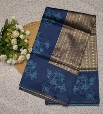 Designer Sari Bollywood Bridal Silk Saree Blouse Wedding Indian Party Wear Sari