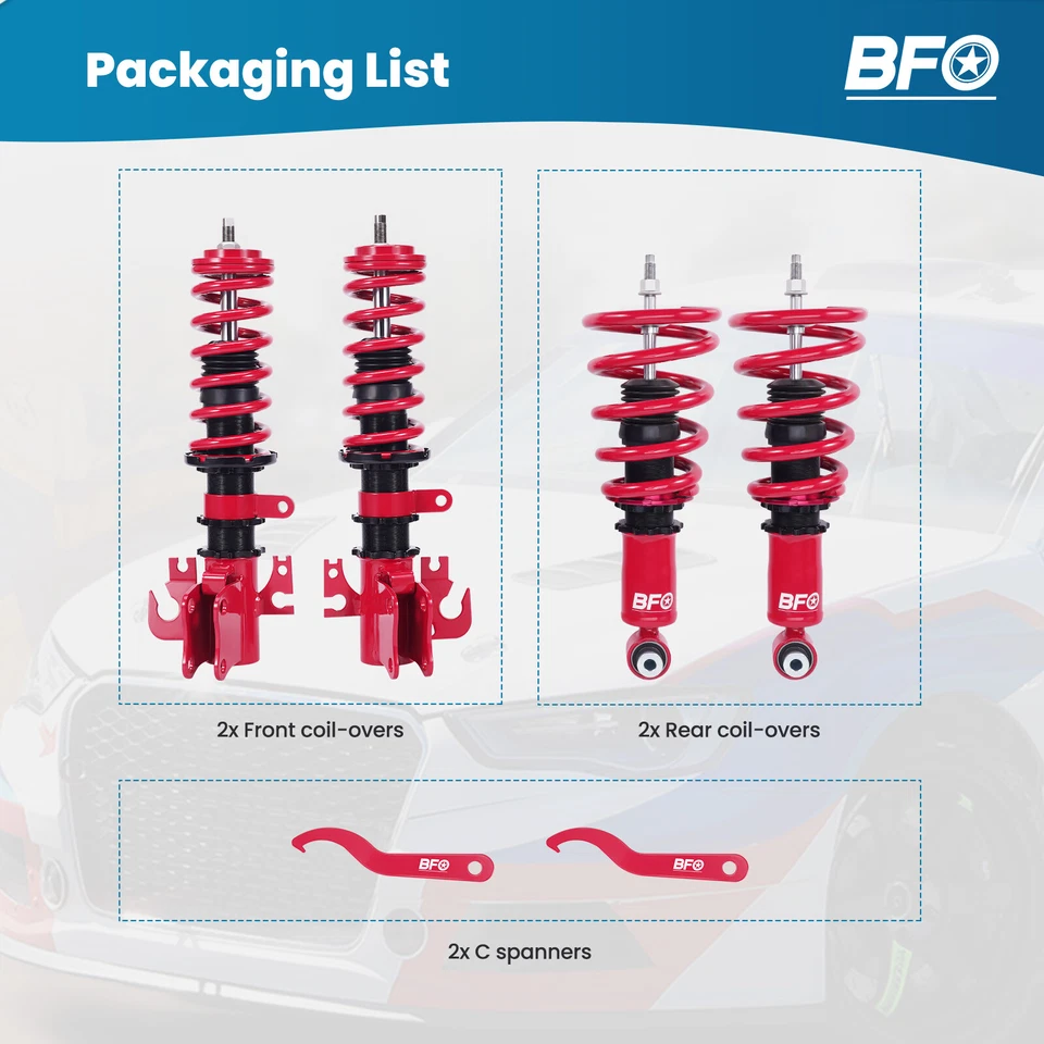 Adjustable Height Coilover Kit for Holden Commodore VE Sedan Wagon Ute 06-13 - image 2 of 4