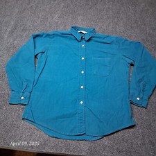 VTG Wear Guard Heavyweight Work Shirt Women Size Large Teal USA Made
