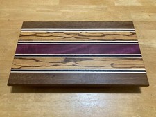 Handcrafted Exotic Wood Edge Grain Serving, Charcuterie or Cutting Board