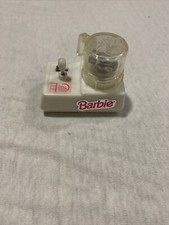 Vintage 90s BARBIE Food Processor   Wind Up Doll House Toy Accessory   WORKS 