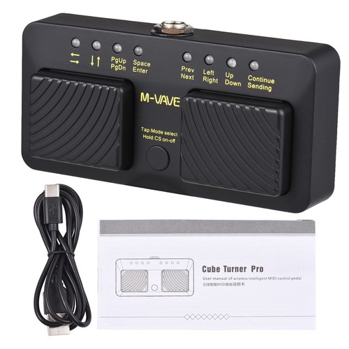 M-VAVE CUBE TURNER PRO Wireless Intelligent MIDI Control Pedal Page Turner - Picture 13 of 13