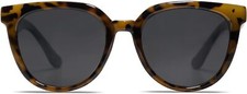 SOJOS Round Polarized Sunglasses for Women Fashion Trendy Green Tortoise