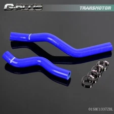 Fit For 2001-2005 Honda Civic D17 1.7L Blue Silicone Radiator Hose+Clamps Kit
