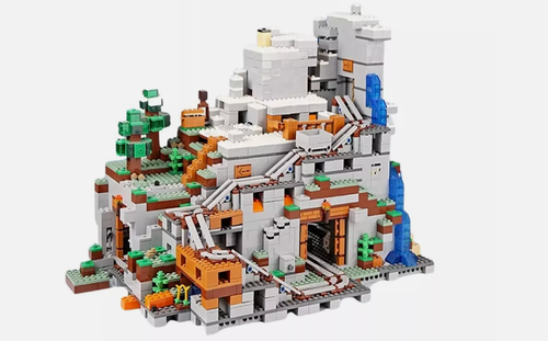 Minecraft The Mountain Cave building Bricks Set MOC 21137 (2688 Pcs ...