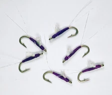 RS2 Nymph Midge Emerger Sparkle Wing Purple - Premium Trout Fly Fishing Flies