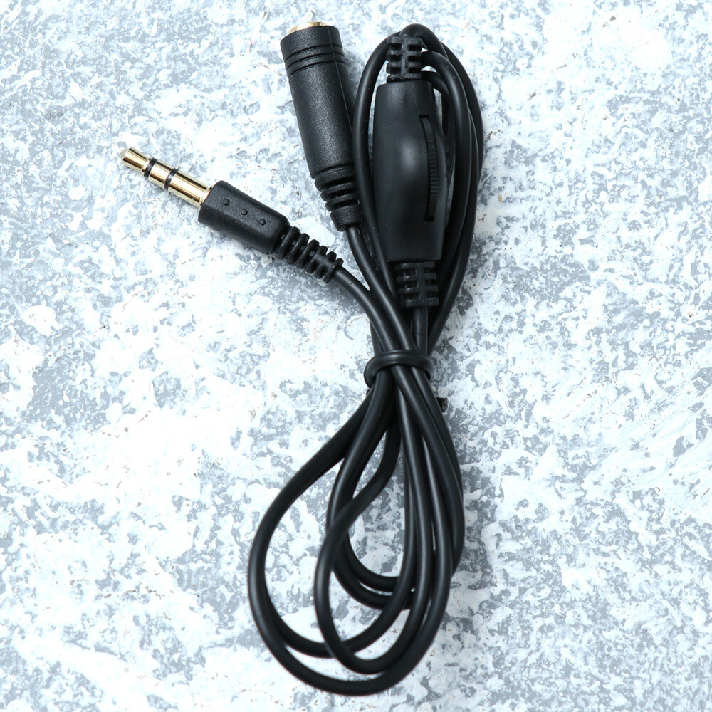 Headphone Cable with Volume Control Stereo Audio for Headphones
