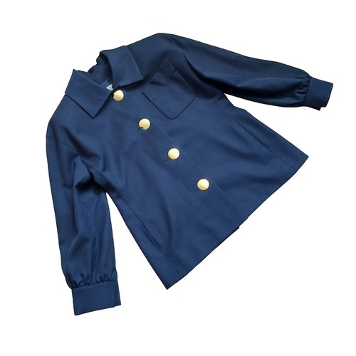 Givenchy, Vintage 80s Givenchy dark blue Paris Jacket