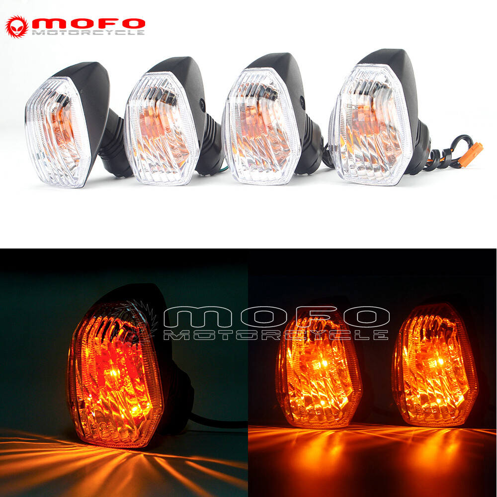 4Pcs Front Rear Turn Signal Amber Light For KAWASAKI NINJA ZX-6R