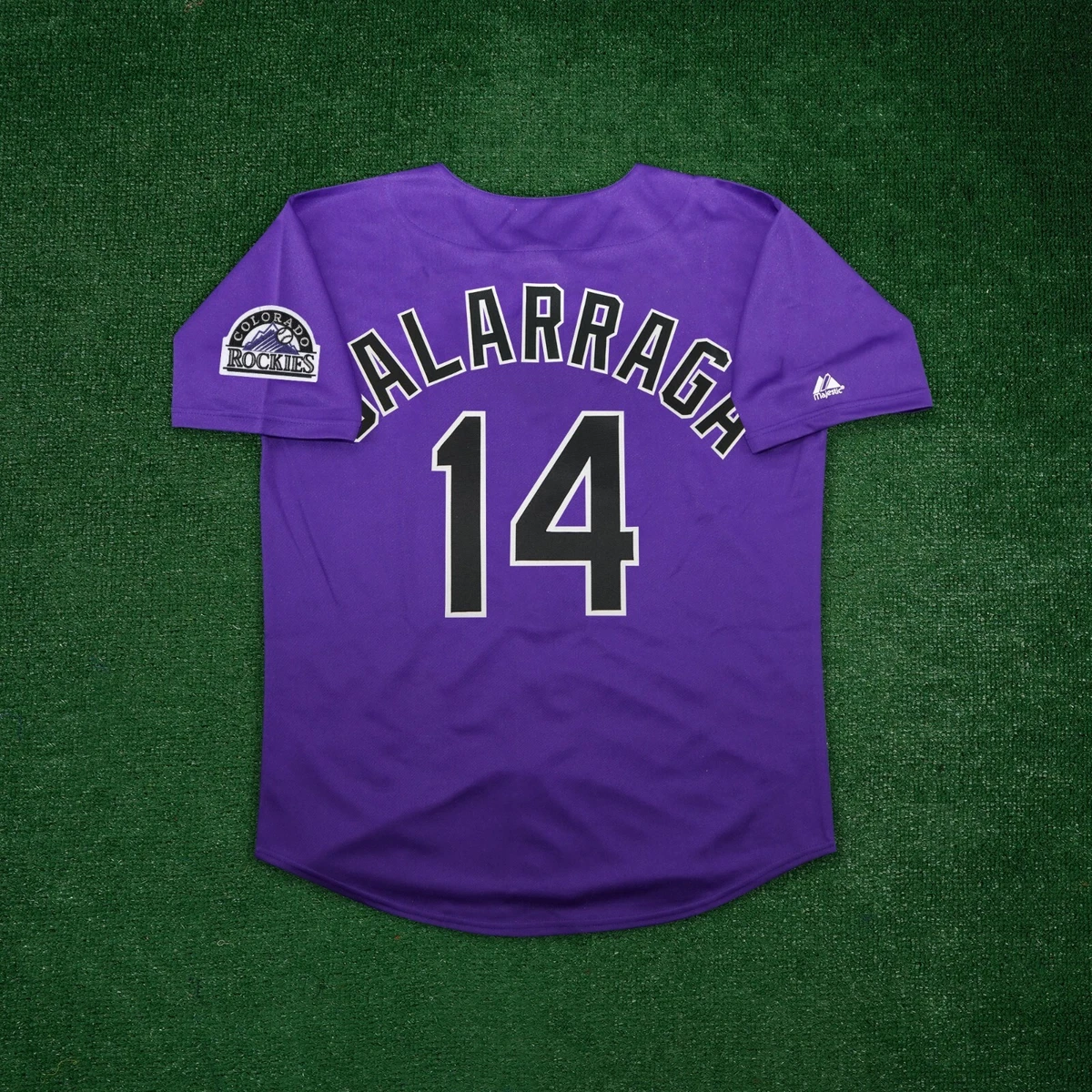 Andres Galarraga Colorado Rockies Alternate Purple Men s Jersey w Team Patch