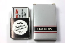 BARLOW  Money Clip Knife & File Advertising 9 LIVES, DRY Vintage